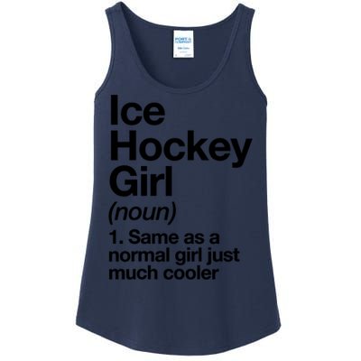 Ice Hockey Girl Definition T Funny &Amp; Sassy Sports Ladies Essential Tank