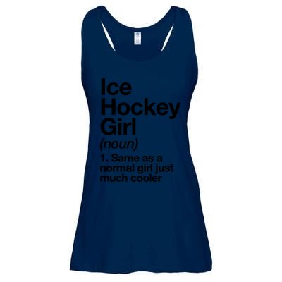 Ice Hockey Girl Definition T Funny &Amp; Sassy Sports Ladies Essential Flowy Tank