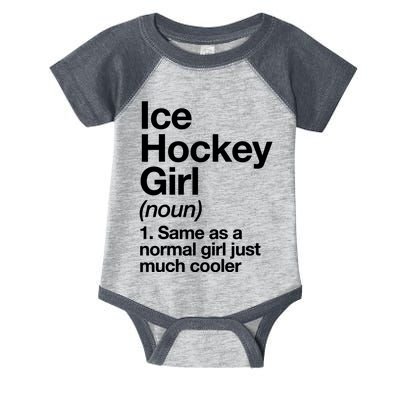 Ice Hockey Girl Definition T Funny &Amp; Sassy Sports Infant Baby Jersey Bodysuit