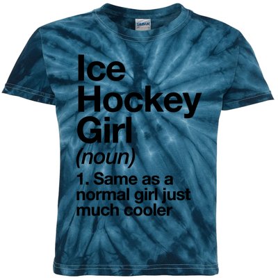 Ice Hockey Girl Definition T Funny &Amp; Sassy Sports Kids Tie-Dye T-Shirt