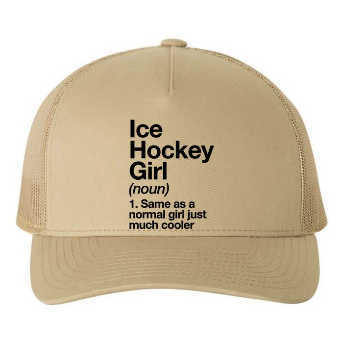 Ice Hockey Girl Definition T Funny &Amp; Sassy Sports Yupoong Adult 5-Panel Trucker Hat