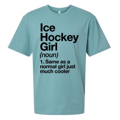 Ice Hockey Girl Definition T Funny &Amp; Sassy Sports Sueded Cloud Jersey T-Shirt