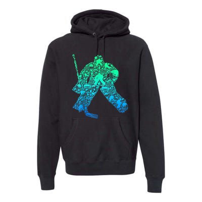 Ice Hockey Goalie Hockey Player Premium Hoodie