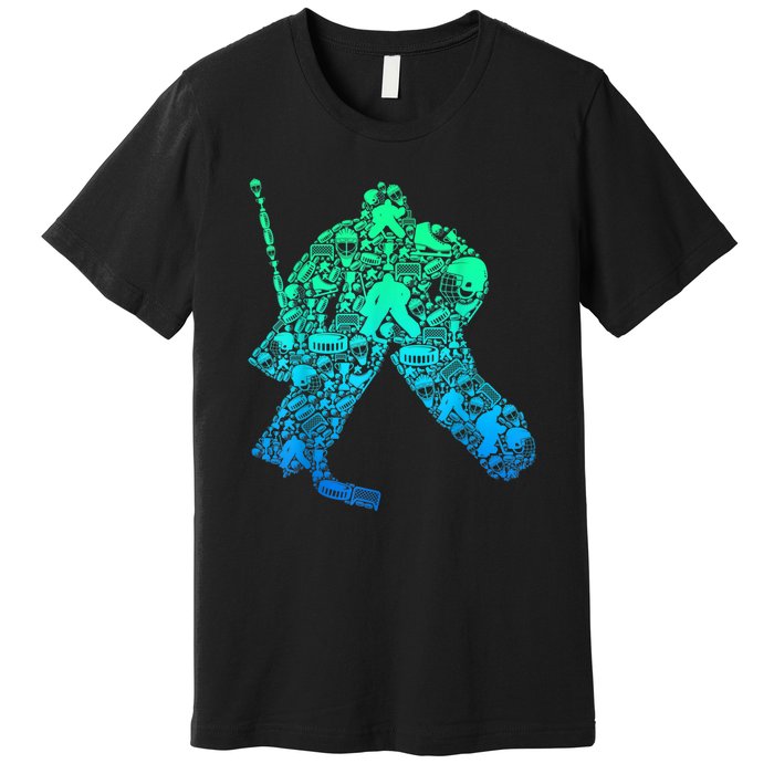 Ice Hockey Goalie Hockey Player Premium T-Shirt