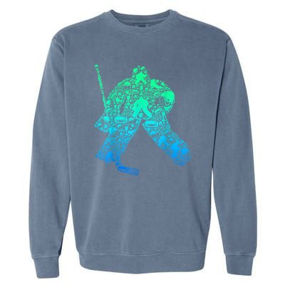 Ice Hockey Goalie Hockey Player Garment-Dyed Sweatshirt