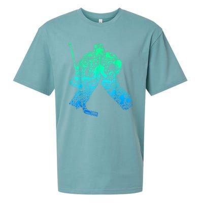 Ice Hockey Goalie Hockey Player Sueded Cloud Jersey T-Shirt