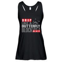 Ice Hockey Goalie Vintage Goalkeeper Drop Like A Butterfly Ladies Essential Flowy Tank