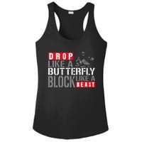 Ice Hockey Goalie Vintage Goalkeeper Drop Like A Butterfly Ladies PosiCharge Competitor Racerback Tank