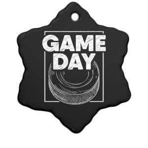 Ice Hockey Game Day Player Coach Team Gift Ceramic Star Ornament