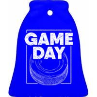 Ice Hockey Game Day Player Coach Team Gift Ceramic Bell Ornament