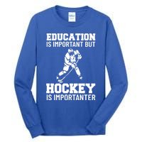 Ice Hockey Gift Tall Long Sleeve T-Shirt