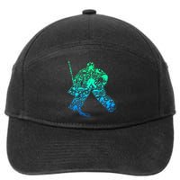 Ice Hockey Goalie Hockey Player 7-Panel Snapback Hat