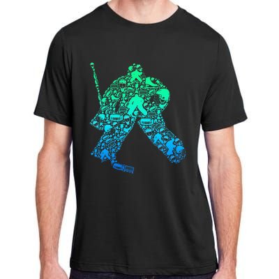 Ice Hockey Goalie Hockey Player Adult ChromaSoft Performance T-Shirt