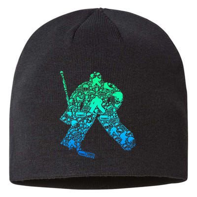 Ice Hockey Goalie Hockey Player Sustainable Beanie