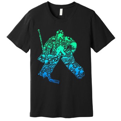 Ice Hockey Goalie Hockey Player Premium T-Shirt