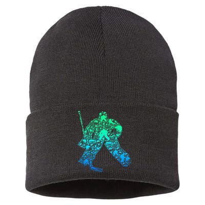 Ice Hockey Goalie Hockey Player Sustainable Knit Beanie