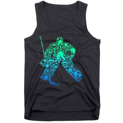 Ice Hockey Goalie Hockey Player Tank Top