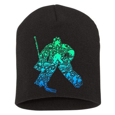 Ice Hockey Goalie Hockey Player Short Acrylic Beanie