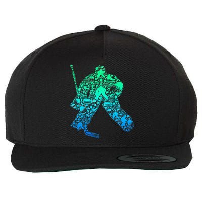 Ice Hockey Goalie Hockey Player Wool Snapback Cap