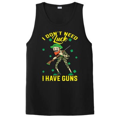 I Have Guns Happy St Hatrick's Day Hunting Gift PosiCharge Competitor Tank