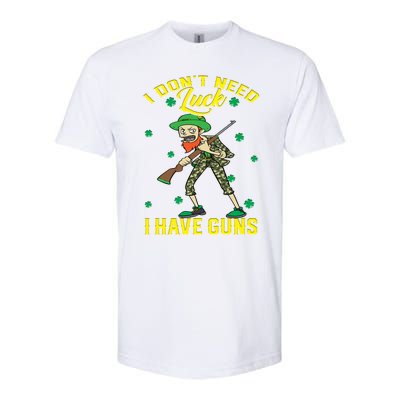 I Have Guns Happy St Hatrick's Day Hunting Gift Softstyle CVC T-Shirt