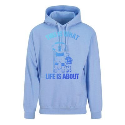 Ice Hockey Game Player Father And Son Field Hockey Cute Gift Unisex Surf Hoodie