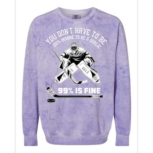 Ice Hockey Goalkeeper Goaltender - Ice Hockey Goalie Colorblast Crewneck Sweatshirt