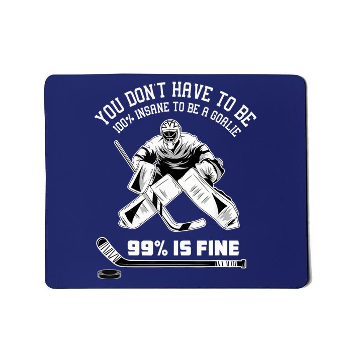 Ice Hockey Goalkeeper Goaltender - Ice Hockey Goalie Mousepad