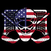 Ice Hockey Goalie American Flag USA Goalie mask 4th of July City Backpack