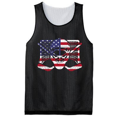 Ice Hockey Goalie American Flag USA Goalie mask 4th of July Mesh Reversible Basketball Jersey Tank