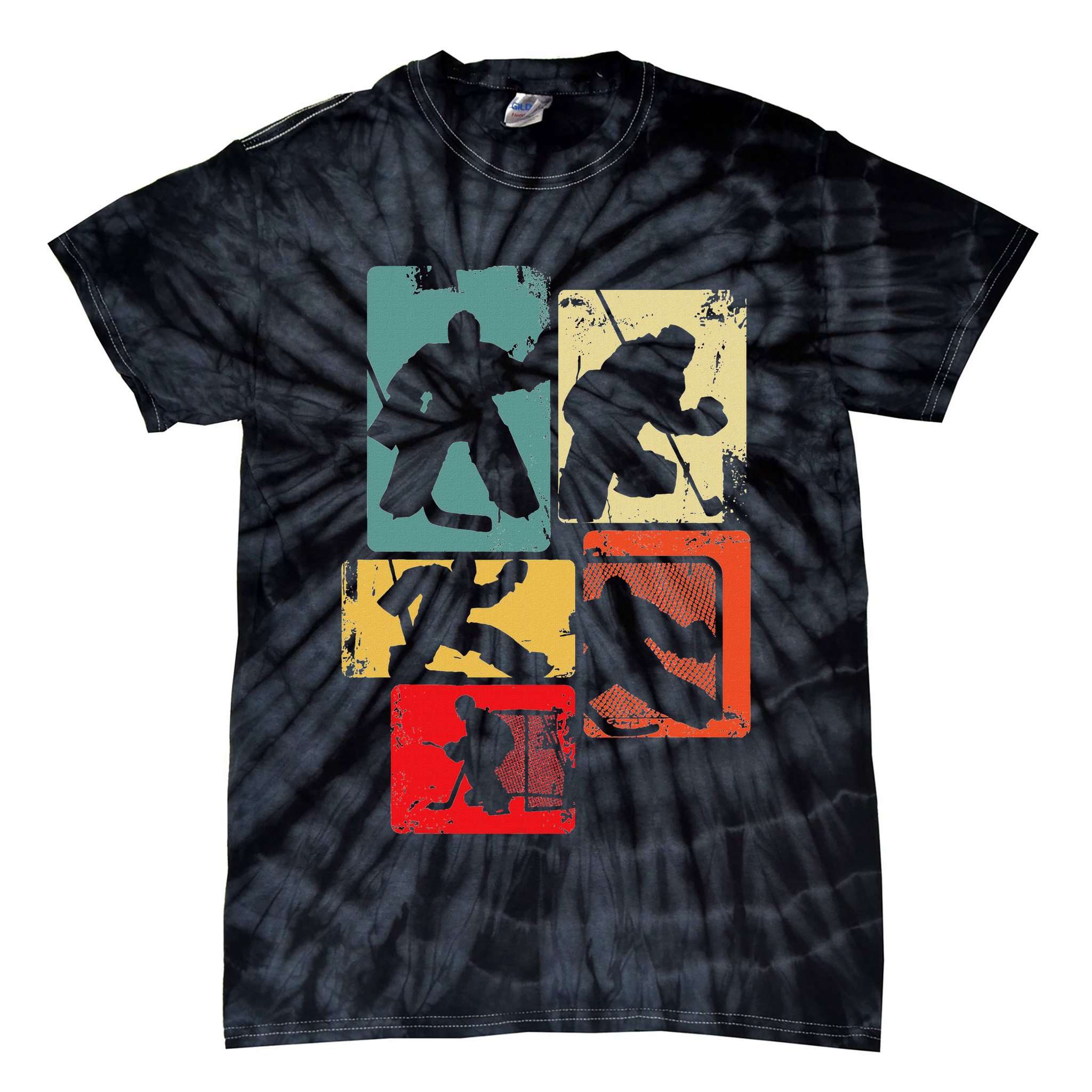 Ice Hockey Goalkeeper Tie-Dye T-Shirt