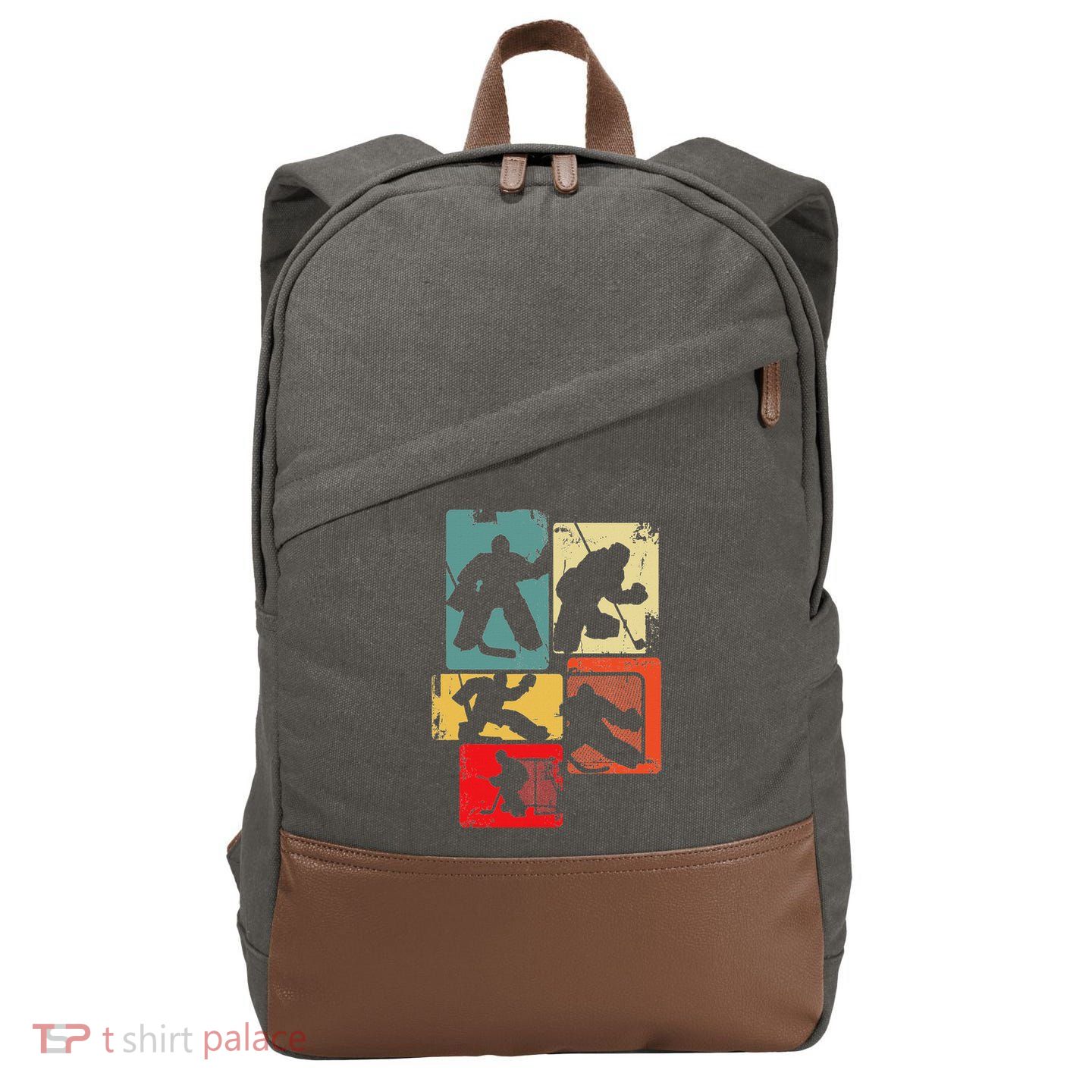 Ice Hockey Goalkeeper Cotton Canvas Backpack