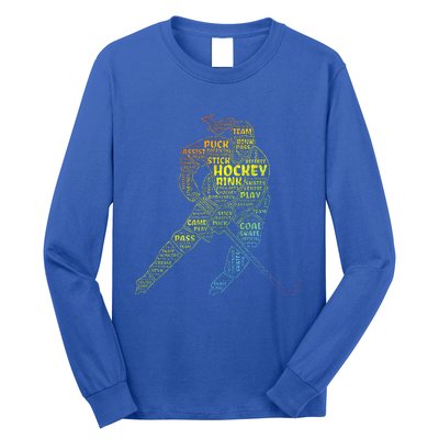 Ice Hockey Girl Long Sleeve Shirt