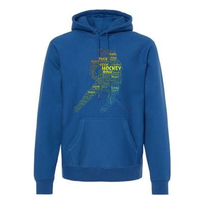 Ice Hockey Girl Premium Hoodie