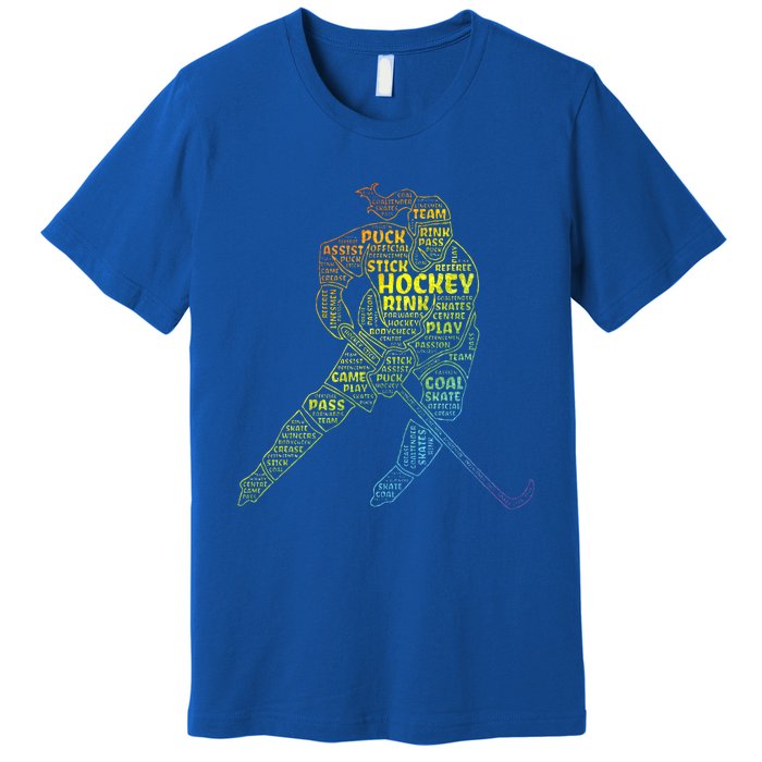 Ice Hockey Girl Premium T-Shirt