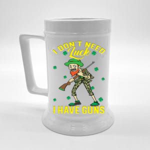 I Have Guns Happy St Hatrick's Day Hunting Gift Beer Stein