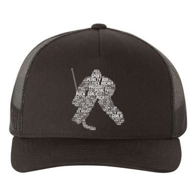 Ice Hockey Goalie Hockey Yupoong Adult 5-Panel Trucker Hat