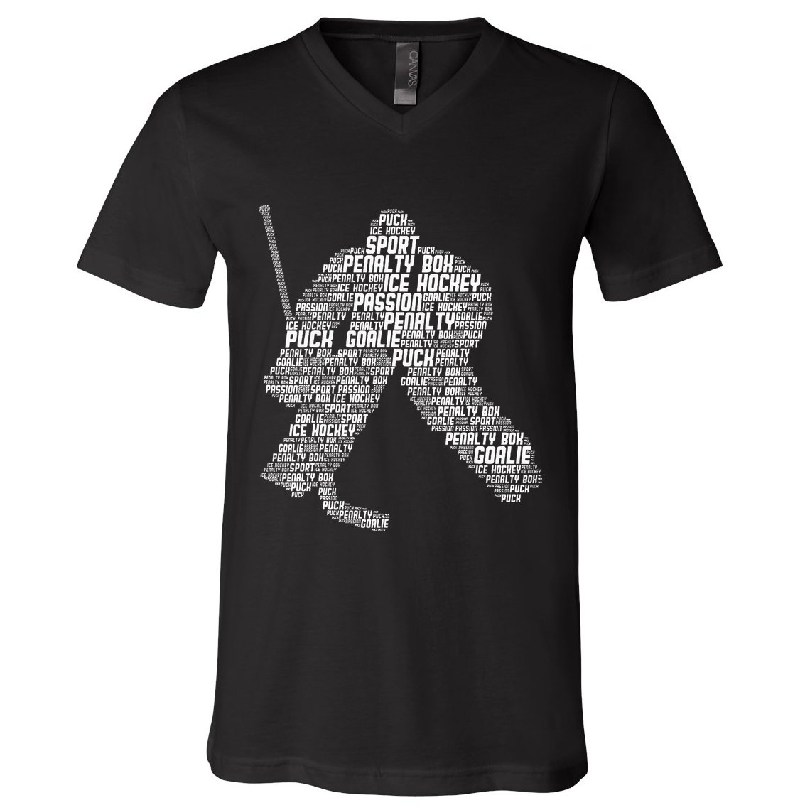 Ice Hockey Goalie Hockey V-Neck T-Shirt