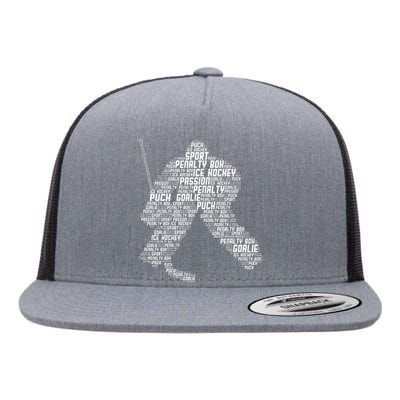 Ice Hockey Goalie Hockey Flat Bill Trucker Hat