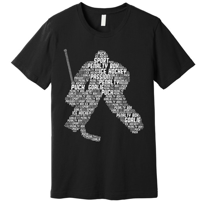 Ice Hockey Goalie Hockey Premium T-Shirt