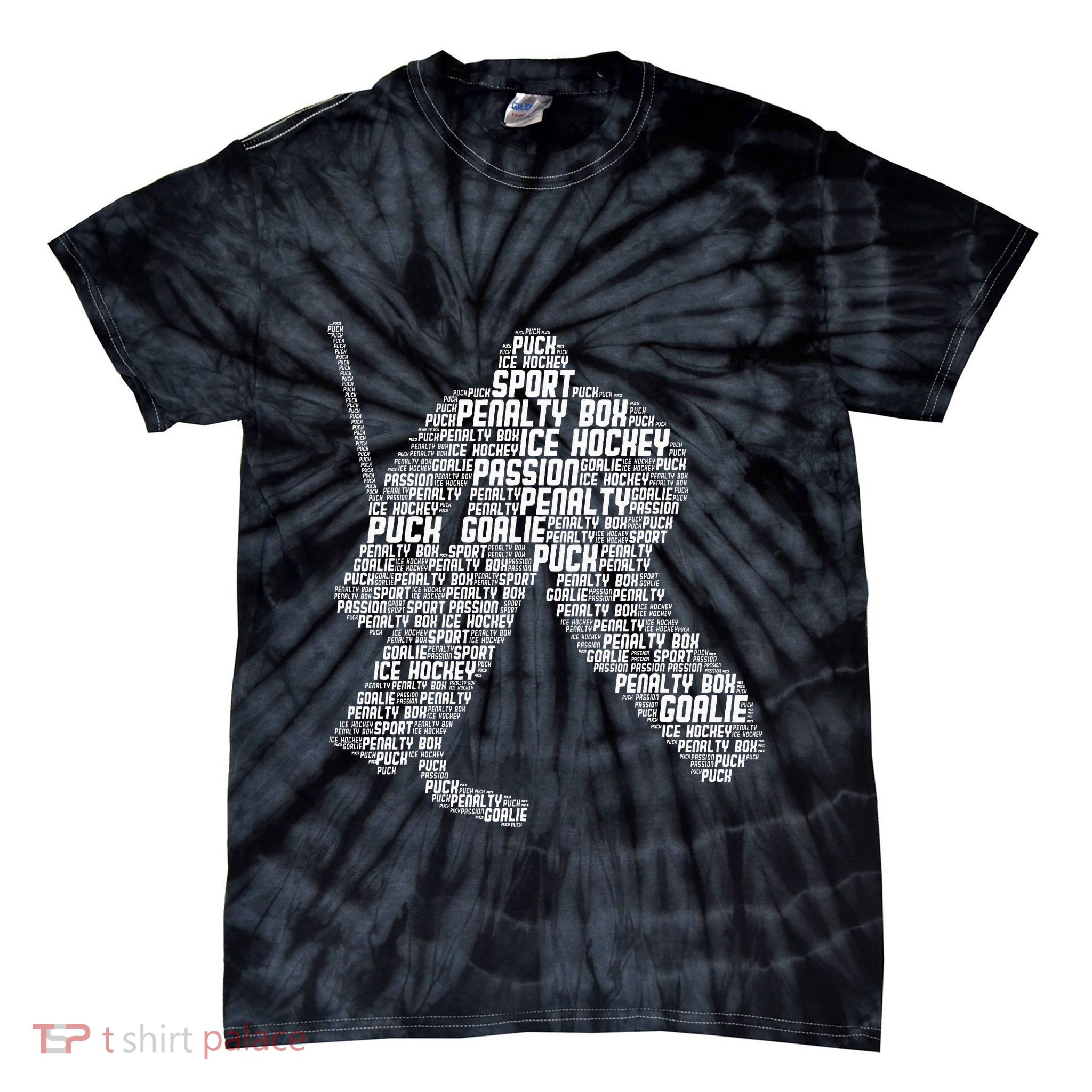 Ice Hockey Goalie Hockey Tie-Dye T-Shirt