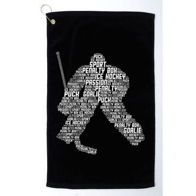 Ice Hockey Goalie Hockey Golf Towel