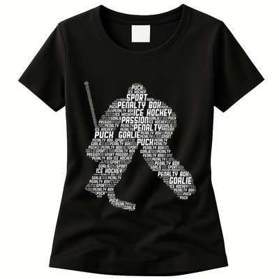 Ice Hockey Goalie Hockey Womens T-Shirt