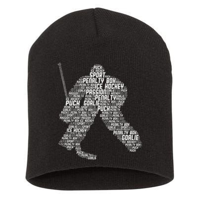 Ice Hockey Goalie Hockey Short Acrylic Beanie