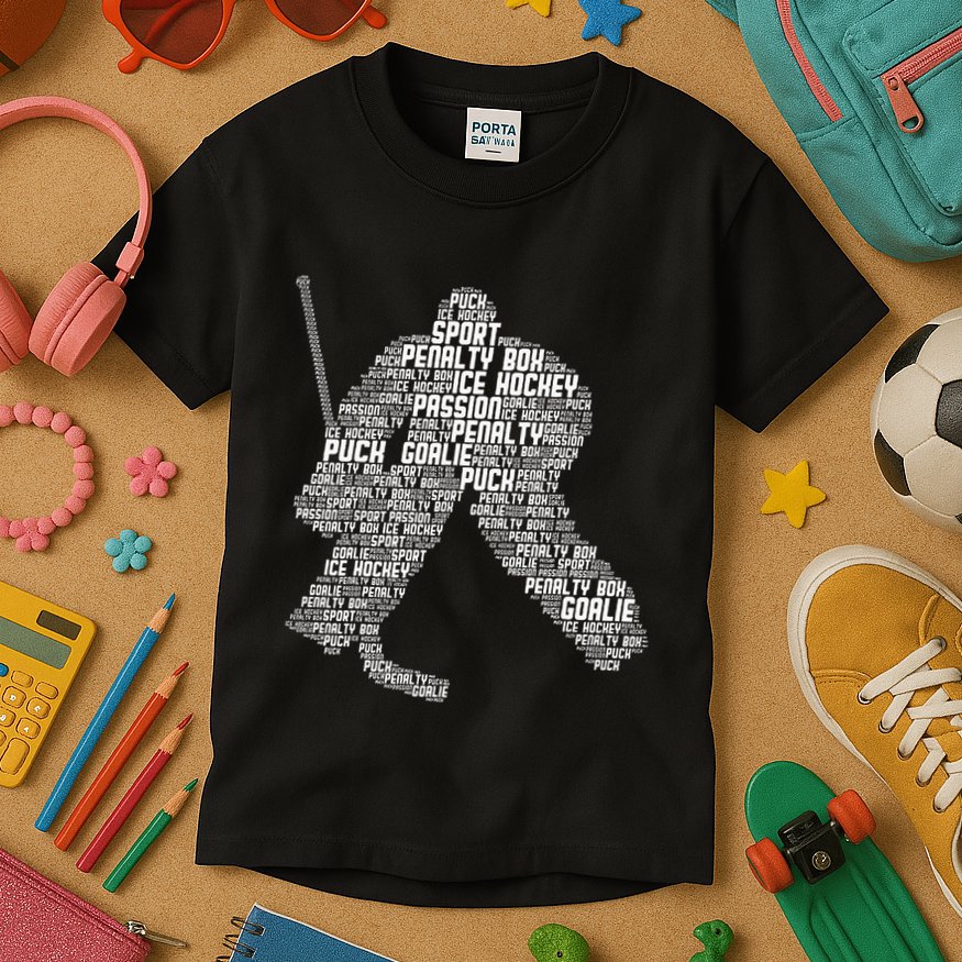Ice Hockey Goalie Hockey Kids T-Shirt