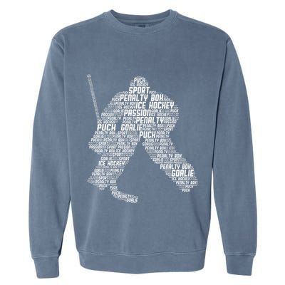 Ice Hockey Goalie Hockey Garment-Dyed Sweatshirt
