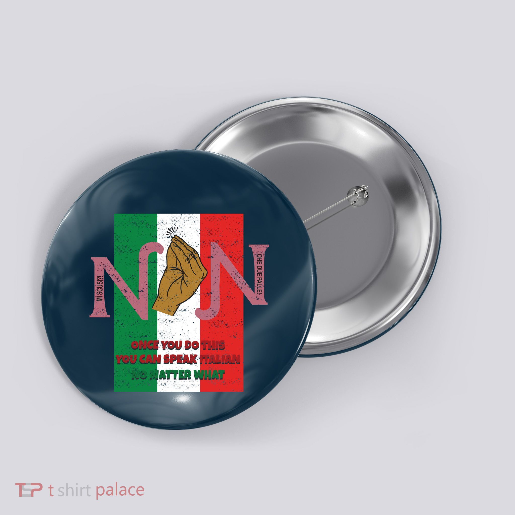 Italian Hand Gesture Button