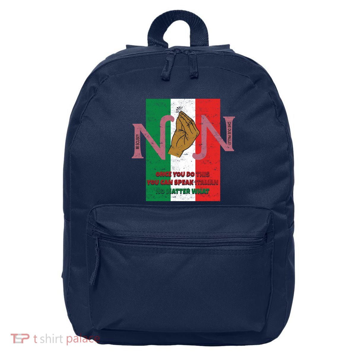 Italian Hand Gesture 16 in Basic Backpack