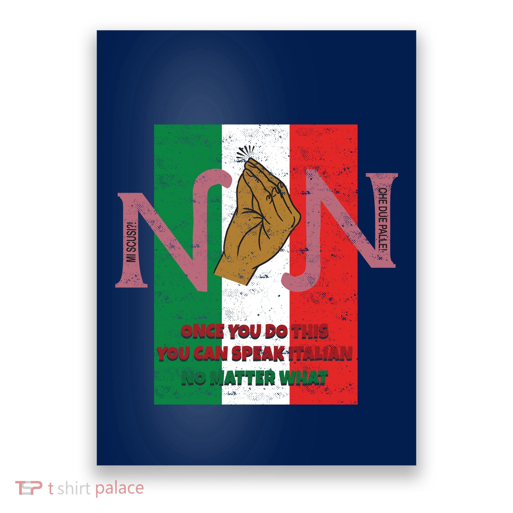 Italian Hand Gesture Poster