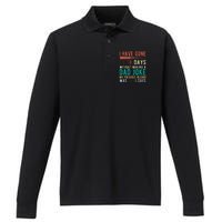 I Have Gone 0 Days Without Making A Dad Joke Fathers Day Performance Long Sleeve Polo